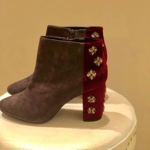 NEW FarylRobin Embellished Heel Boots